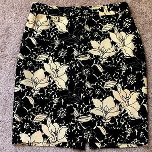 JCrew floral print pencil skirt